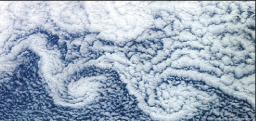 Вот такие узоры из облаков можно увидеть из космоса